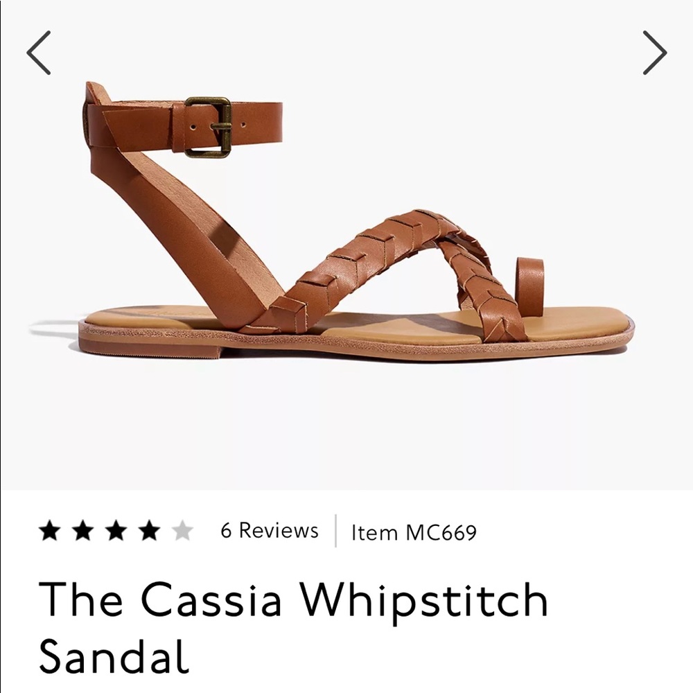 Madewell Whipstich leather sandal